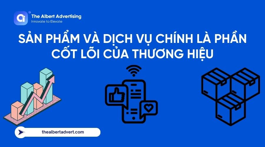 Sản phẩm và dịch vụ chính là phần cốt lõi của thương hiệu